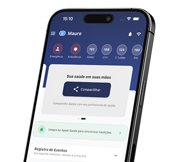 Celular exibindo funcionalidades do FormFeed